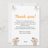 上質なカスタマイズ可能な結婚式の招待状カード シーズンカード (裏面)