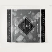 上質なリネン４周年結婚記念日お祝い タペストリー (正面(横))