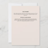 上質なワインと食事を屋外で楽しむ テーブルにはドレープが美しくランタンが灯る 招待状 (裏面)