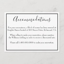 上質な宿泊施設 エンクロージャーカード