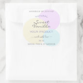 上質な水彩製品の包装ラベル スクエアシール (バッグ)