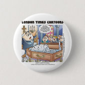 上質な義務の葬式おもしろいギフトTees収集可能 缶バッジ (正面)