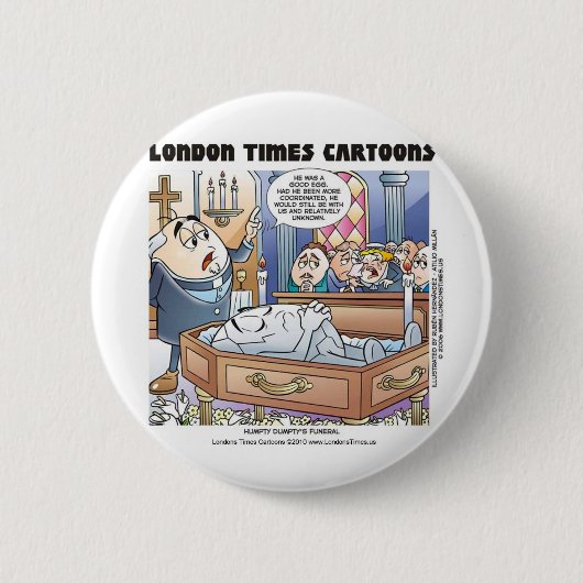 上質な義務の葬式おもしろいギフトTees収集可能 缶バッジ (正面)