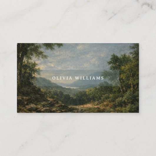 上質な風景 結婚式 ロマンチック 青 プレイスカード (裏面)