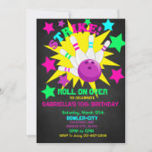 上転がで…STRIKEボーリング誕生日パーティー 招待状 (正面)