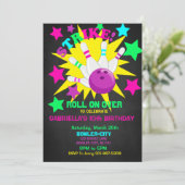 上転がで…STRIKEボーリング誕生日パーティー 招待状 (スタンド正面)