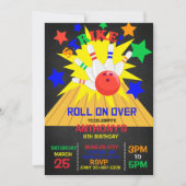 上転がで…STRIKEボーリング誕生日パーティー 招待状 (正面)