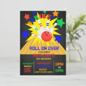 上転がで…STRIKEボーリング誕生日パーティー 招待状 (スタンド正面)