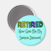 上退職した割 マグネット (正面/裏面)