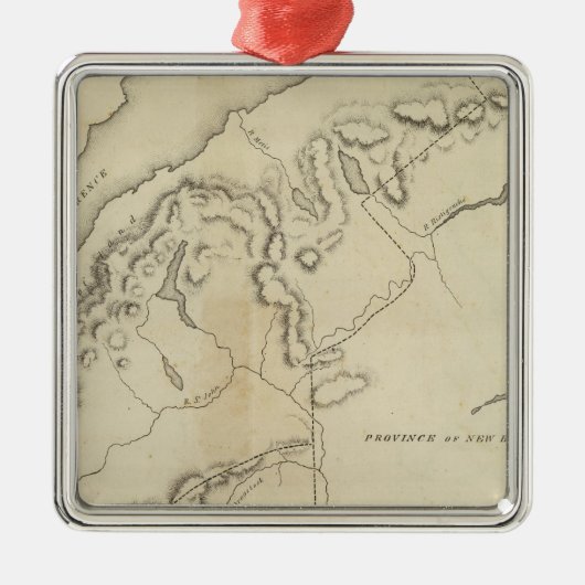 上部および下のカナダ メタルオーナメント (正面)