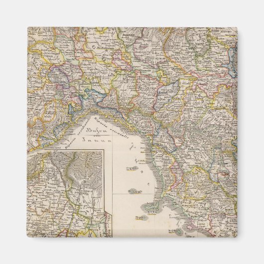 上部と中央イタリア、Hohenstaufenの下 マグネット (正面)