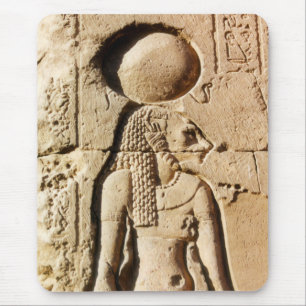 上部のエジプトのSekhmet猫の女神 マウスパッド