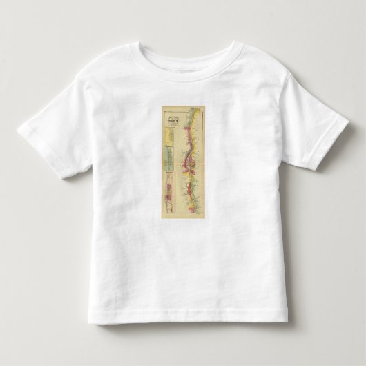上部のオハイオ川および谷5 トドラーTシャツ (正面)
