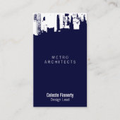 上部の都心の真夜中のゴシック様式ニュース 名刺 (正面)