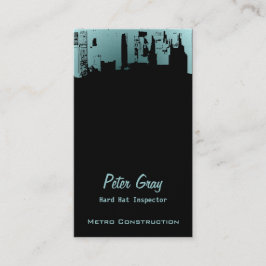 上部の都心の真夜中の新しい灰色の灰色G 名刺