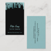 上部の都心の真夜中の新しい灰色の灰色G 名刺 (正面/裏面)