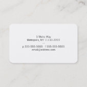 上部の都心の薄暗がりのゴシック様式ニュース 名刺 (裏面)