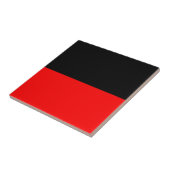 上部の黒い下部の赤いDIYカスタムの背景テンプレート タイル (側面)