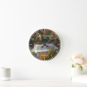 上部タハメノン滝時計 ラウンド壁時計 (ホーム)