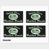 上部トレーラーゴミのシール 長方形シール (シート)