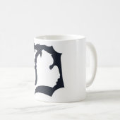 上部半島のマグとのミシガン州デトロイト"D" コーヒーマグカップ (正面右)