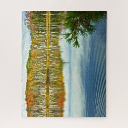 上部半島の秋は自然の写真撮影を着色します ジグソーパズル (縦)