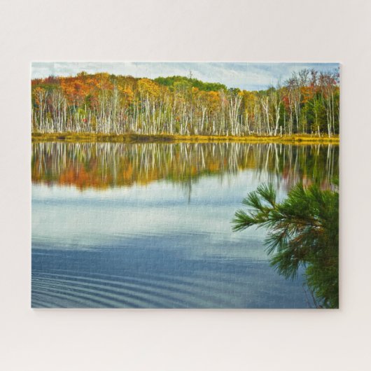 上部半島の秋は自然の写真撮影を着色します ジグソーパズル (横)