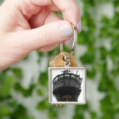 上部構造の正面断面のビュー キーホルダー (手)