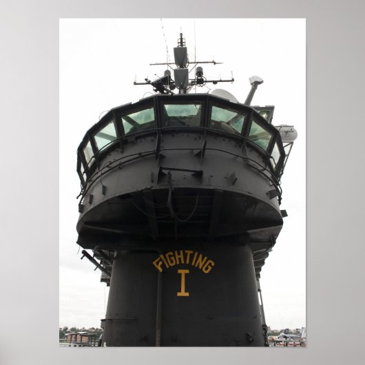 上部構造の正面断面のビュー ポスター (正面)