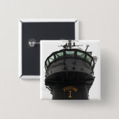 上部構造の正面断面のビュー 缶バッジ (正面&裏面)