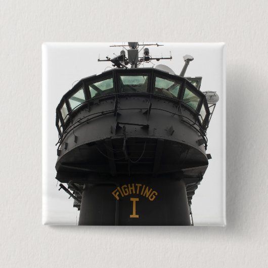 上部構造の正面断面のビュー 缶バッジ (正面)