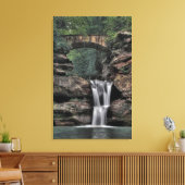 上部滝、老人の洞窟、ホッキングヒルズ キャンバスプリント (インサイチュ (リビング))