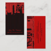 上部都心のLED 名刺 (正面/裏面)