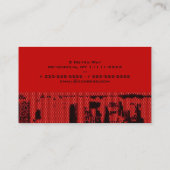 上部都心のLED 名刺 (裏面)