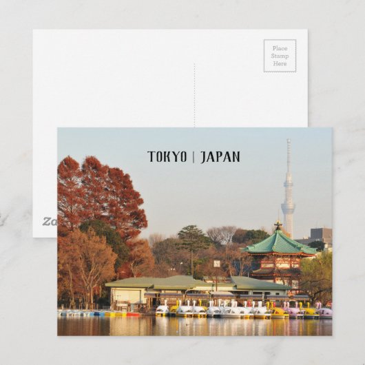 上野公園 ポストカード (正面/裏面)