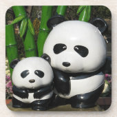 上野動物園パンダの看板 コースター (正面)