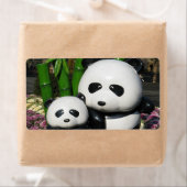 上野動物園パンダの看板 ラベル (インサイチュ)