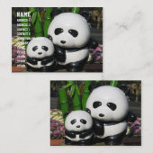 上野動物園パンダの看板 名刺 (正面/裏面)