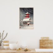 上野東照宮、上野東照宮、蓮井川瀬、ウッドカット ポスター (キッチン)