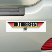 上銃のオクトーバーフェストのロゴドイツビールバンパーのデカール バンパーステッカー (車上)