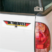 上銃のオクトーバーフェストのロゴドイツビールバンパーのデカール バンパーステッカー (トラック上)