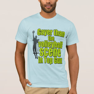 上銃のバレーボール場面より陽気 Tシャツ