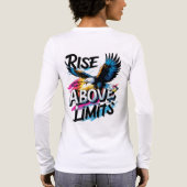 上限を超えて上がる | イーグルはっきりしたやる気を起こさせるー トライブレンドTシャツ (背面)