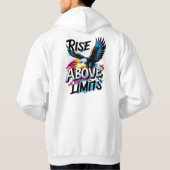 上限を超えて上がる | イーグルはっきりしたやる気を起こさせるー パーカ (裏面)