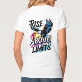 上限を超えて上がる | イーグルはっきりしたやる気を起こさせるー Tシャツ (裏面)