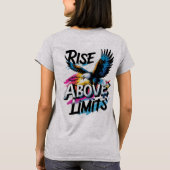 上限を超えて上がる | イーグルはっきりしたやる気を起こさせるー Tシャツ (裏面)