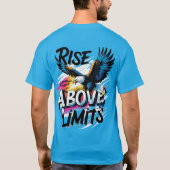 上限を超えて上がる | イーグルはっきりしたやる気を起こさせるー Tシャツ (裏面)