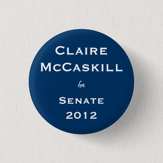 上院のためのクレアMcCaskill 缶バッジ (正面)