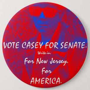 上院のための投票CASEY。 それはいかに悪いあるでしようか。 缶バッジ