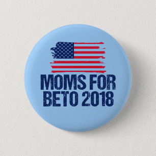 上院のためのBeto 2018% pipe% O'Rourkeのためのお母さん 缶バッジ